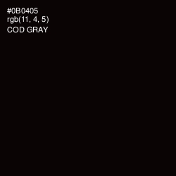 #0B0405 - Cod Gray Color Image